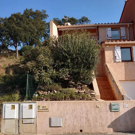 公寓 5hmar51 2 Faces Dans Les Hauteurs De Avec Jardin Et Parking 科利尤尔
